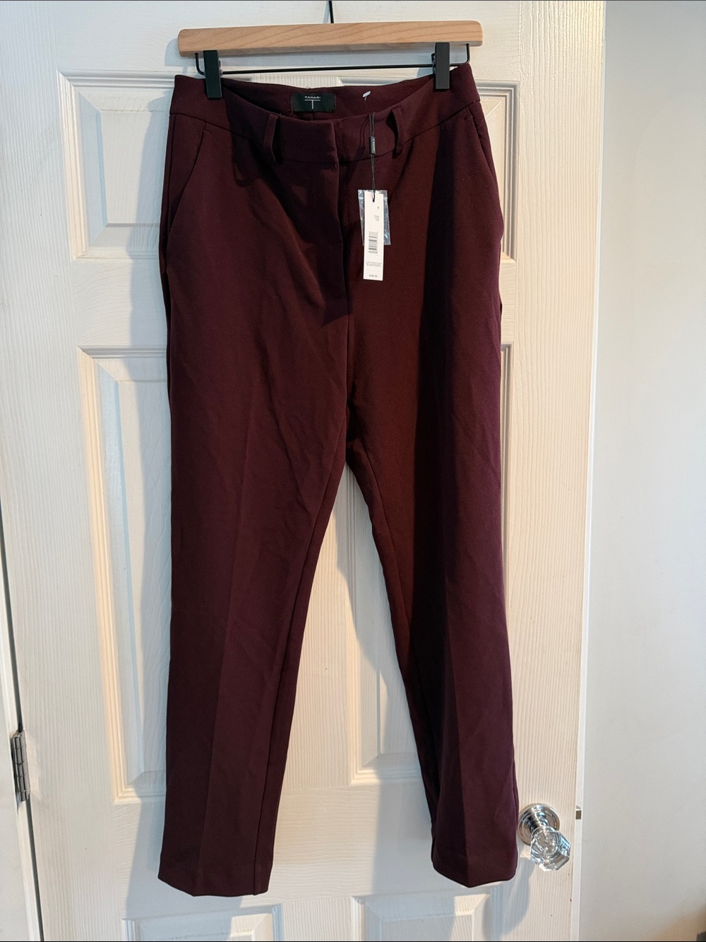 Tahari Women's Burgundy Trousers